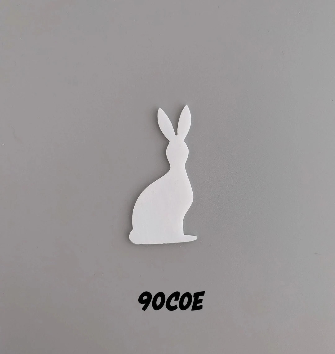 90 COE 2 3/4 Rabbit Looking 1 Precut Fused Stained Glass and Mosaic Crafts Glass Art Supplies Eas... | Etsy (US)