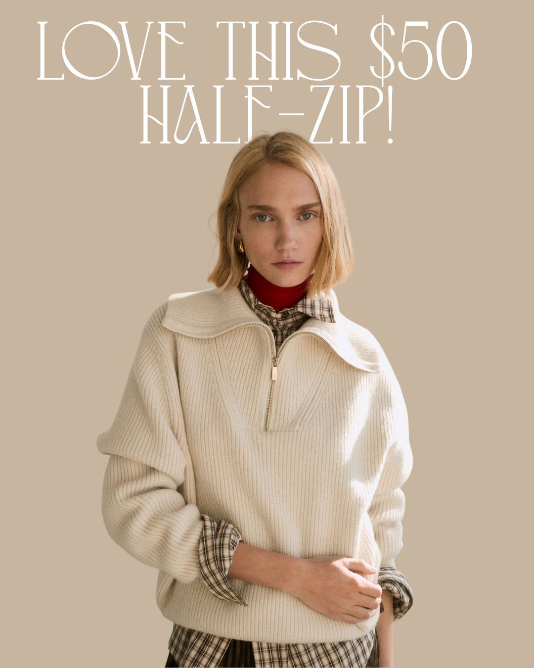 $50 half-zip! A staple this season and such good quality for the price! 

 #LTKSeasonal #LTKFindsUnder50 #LTKStyleTip