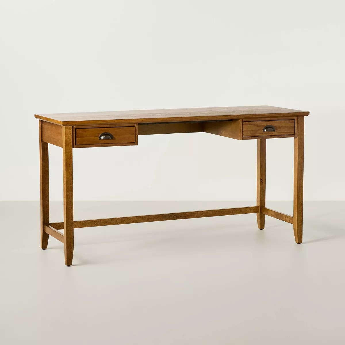 2-Drawer Rectangular Office Desk -Oak Brown - Hearth & Hand™ with Magnolia | Target