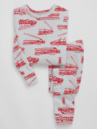 babyGap 100% Organic Cotton Fire Truck PJ Set | Gap Factory