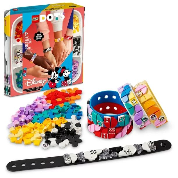 LEGO DOTS Disney Mickey & Friends Bracelets Mega Pack 41947 DIY Set (349 Pieces) | Walmart (US)