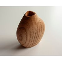 Organic Wooden Flower Vase, Handcrafted Red Oak, For Dried Flowers Arrangements, Bespoke | Etsy (US)