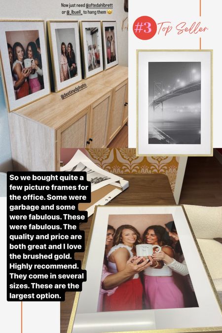 Brushed gold picture frames from Target 

#LTKfamily #LTKhome