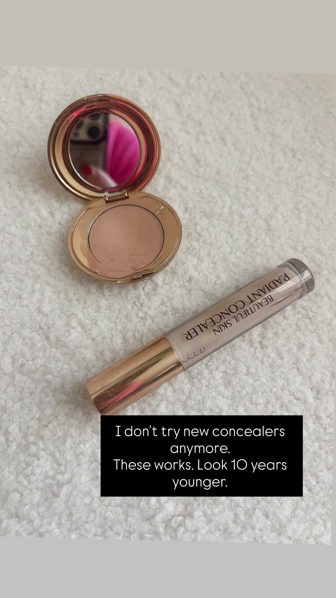 I don’t try new concealers anymore.
These works. Look 10 years younger.

#LTKOver40 #LTKMidsize #LTKBeauty