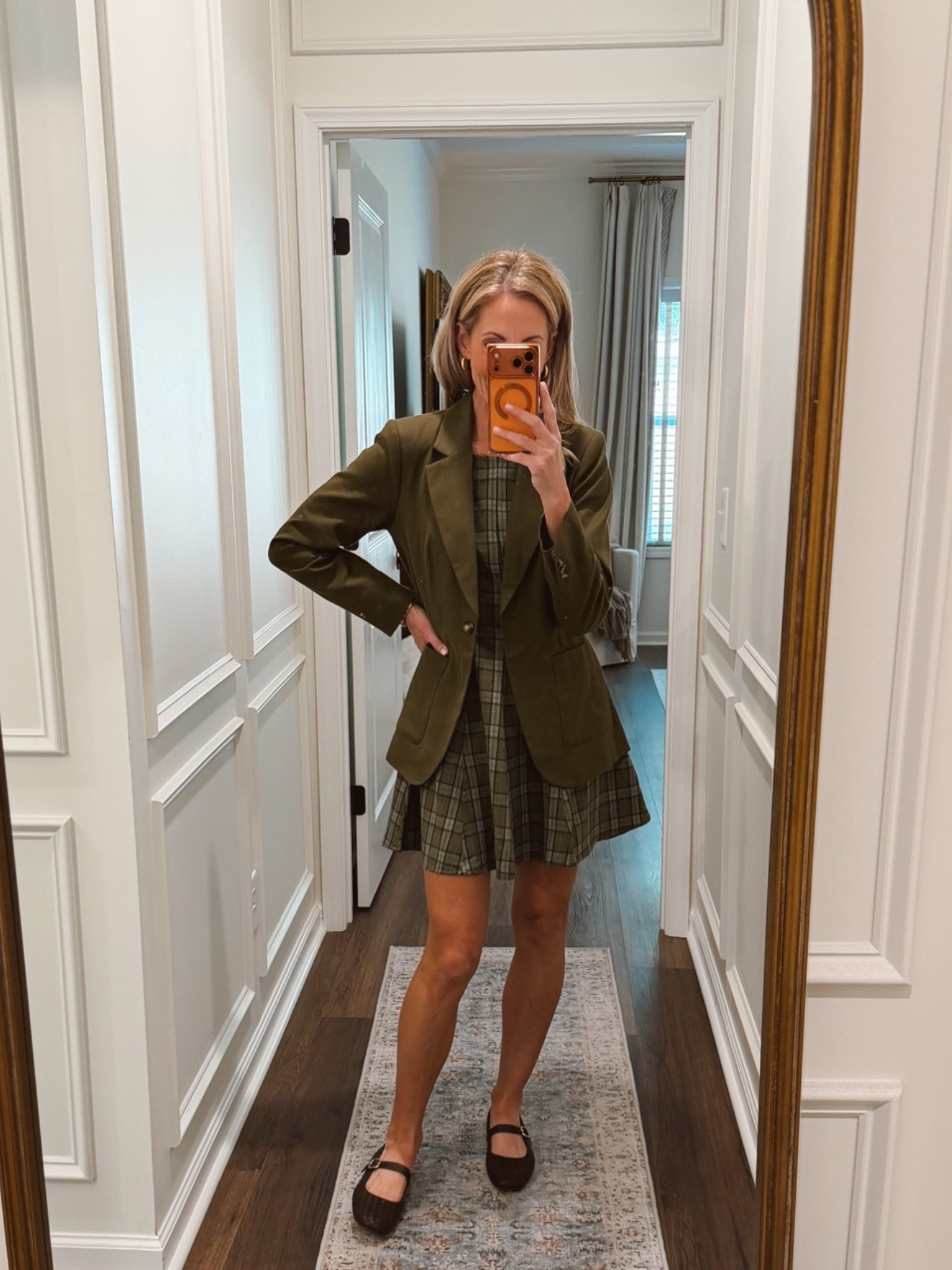 Perfect little mini dress for Work size up run small. Wearing a size small