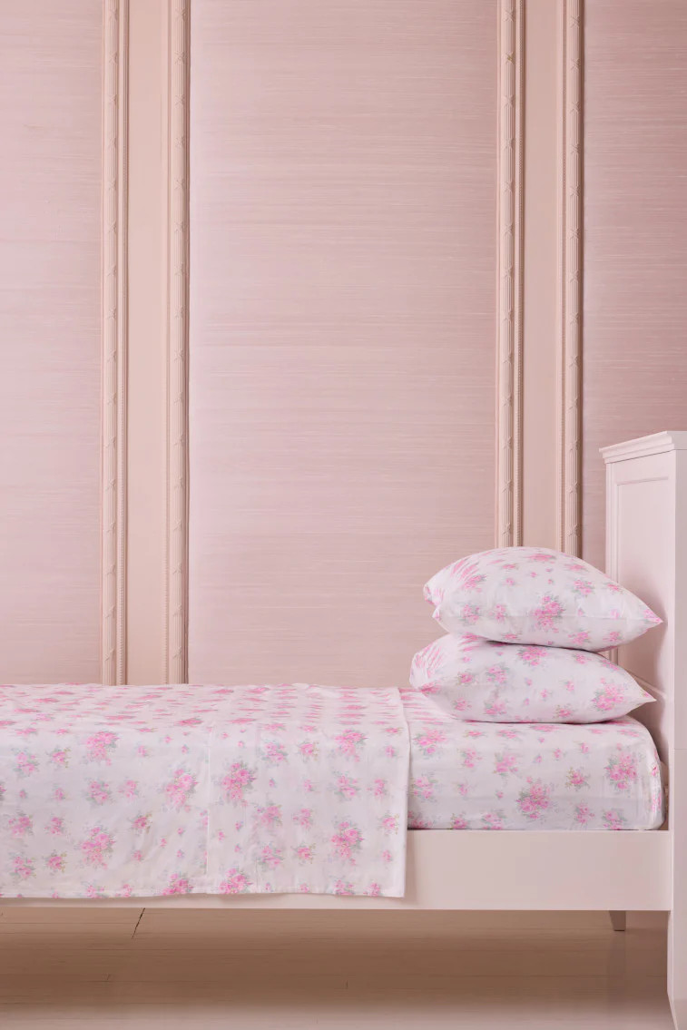 Floral Cotton Sateen Sheet Set | LoveShackFancy