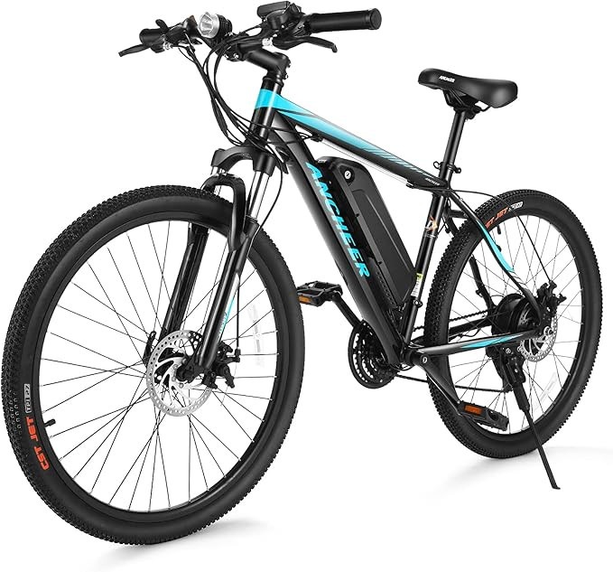 ANCHEER Electric Bike Electric Mountain Bike 350W Ebike 26'' Electric Bicycle, 20MPH Adults Ebike... | Amazon (US)