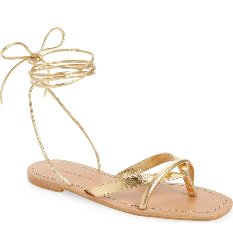 Loeffler Randall Lilla Ankle Wrap Thong Sandal | Nordstrom | Nordstrom