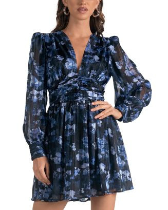 Elan V Neck Mini Dress  | Bloomingdale's Women | Bloomingdale's (US)