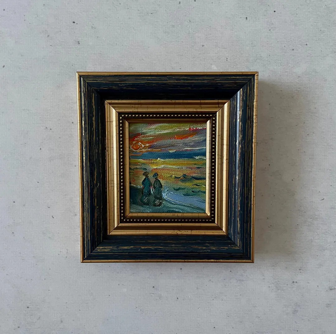 Oil Painting Miniature, Oil Painting Original, Original Art Painting, Mini Vintage Painting, Vint... | Etsy (US)