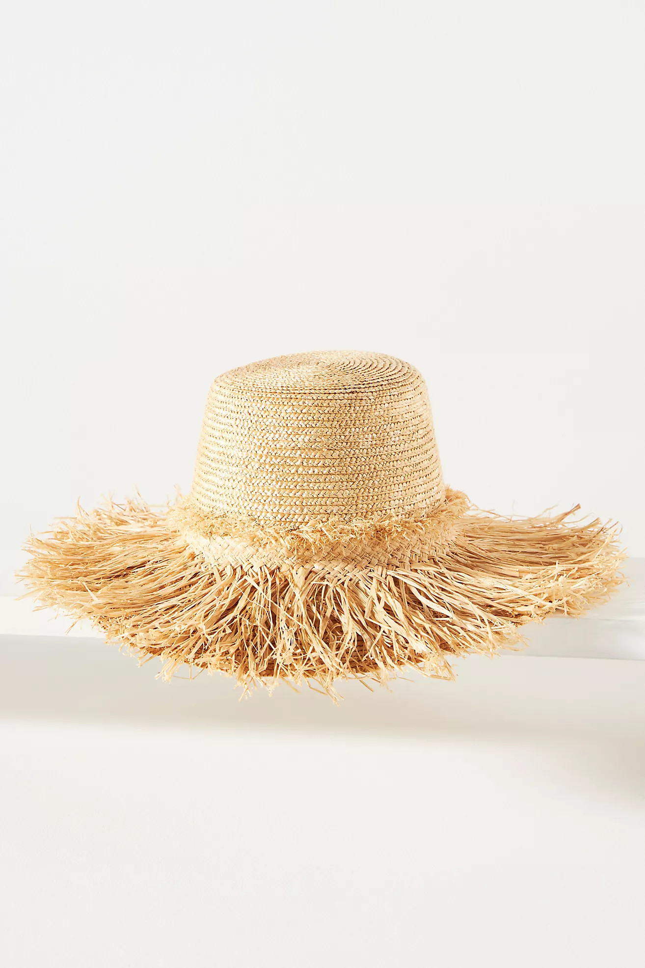 Lola Hats Hula Skirt Fringe Straw Bucket Hat | Anthropologie (US)