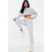 Gray Marl Basic Joggers, Grey | Missguided (US & CA)