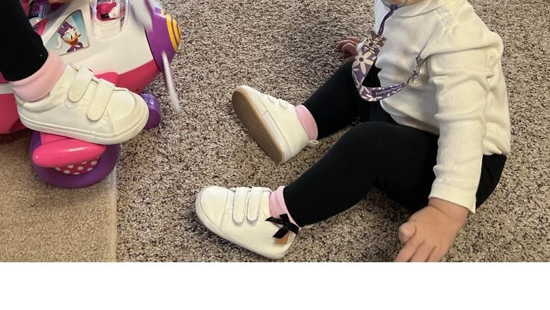 BABSMULY Baby Boys Girls Shoes Non-Slip Rubber Sole High-Top PU Leather Sneakers Infant First Wal... | Amazon (US)