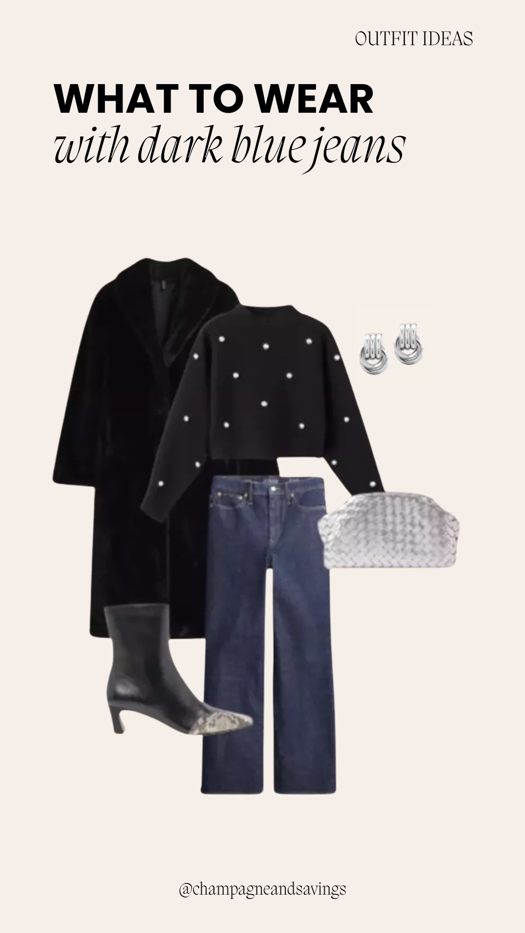 Dark blue jeans outfit

#LTKootd