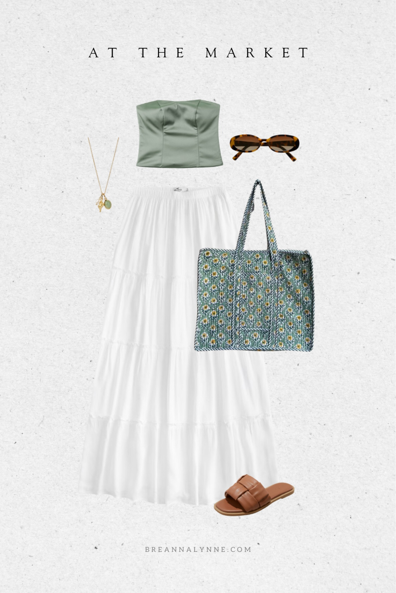 Vacation outfit for a farmers or artisan market. Perfect for a tropical destination like Mexico or Hawaii. This white maxi skirt is comfy and versatile. 

#LTKtravel #LTKfindsunder50 #LTKSeasonal