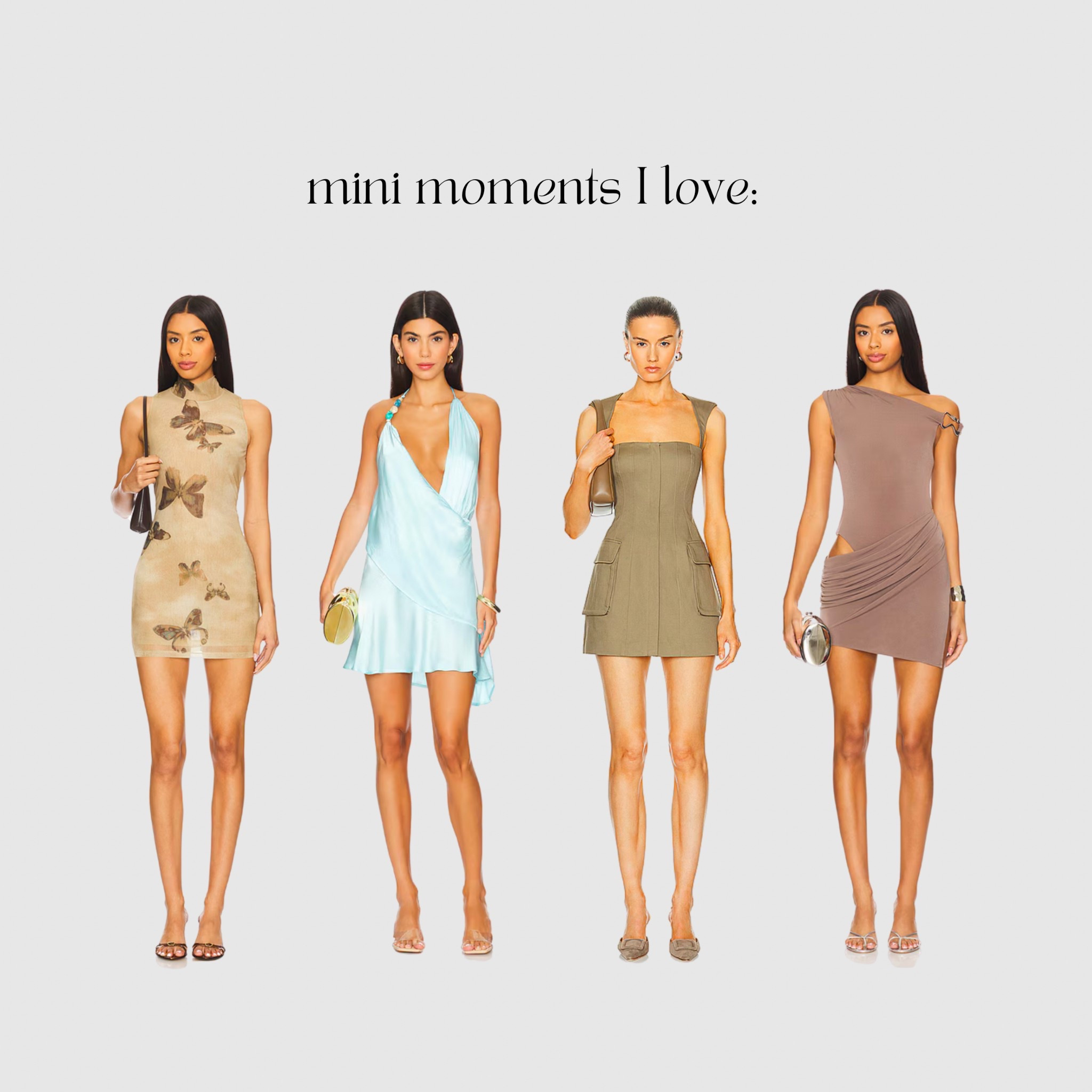 A little line-up of mini dresses that I’m obsessed with. Perfect for a night out  🙌🏼 

#MiniDressEdit #LTKStyle #SpringOutfits #OutfitInspo #WhatToWear #Revolve 

#LTKStyleTip