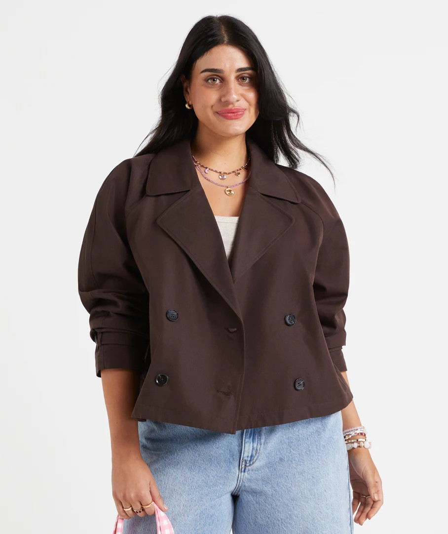 MISTY CROPPED TRENCH | Sportsgirl