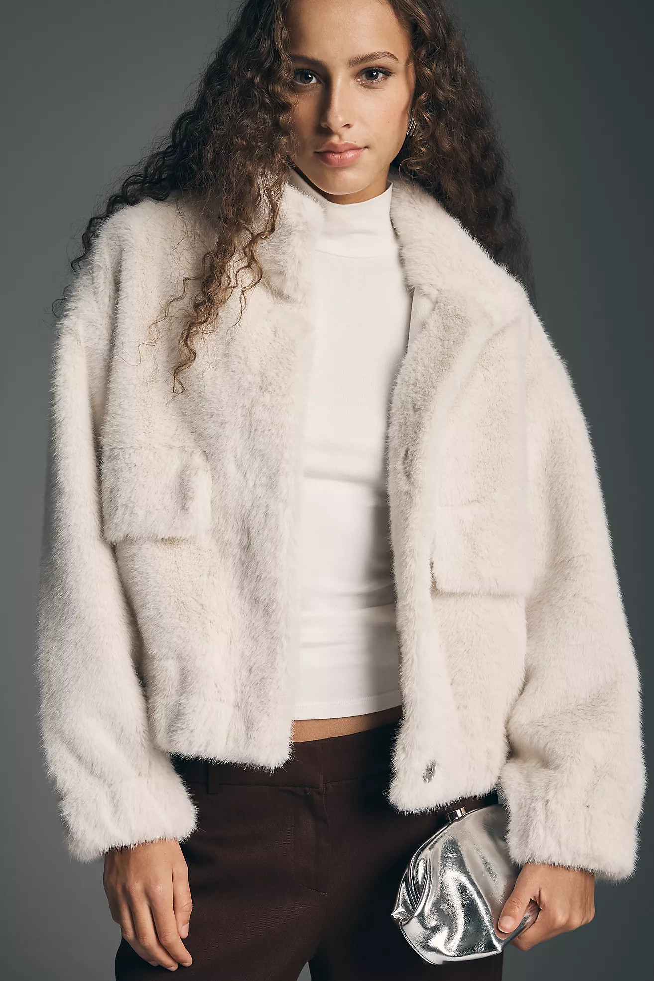Habitual Faux Fur Utility Jacket | Anthropologie (US)