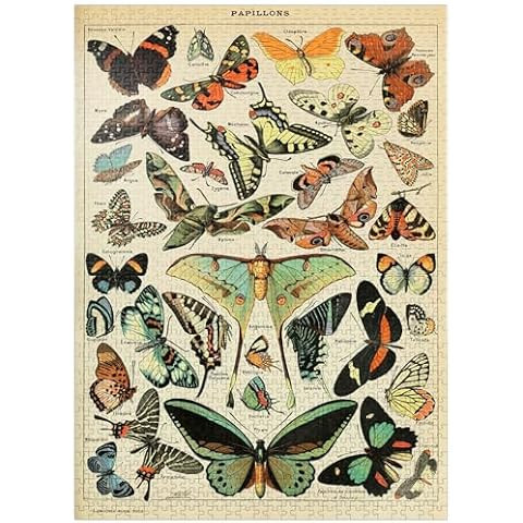 Cavallini Papers & Co. Butterflies 1,000 Piece Puzzle, Multi | Amazon (US)