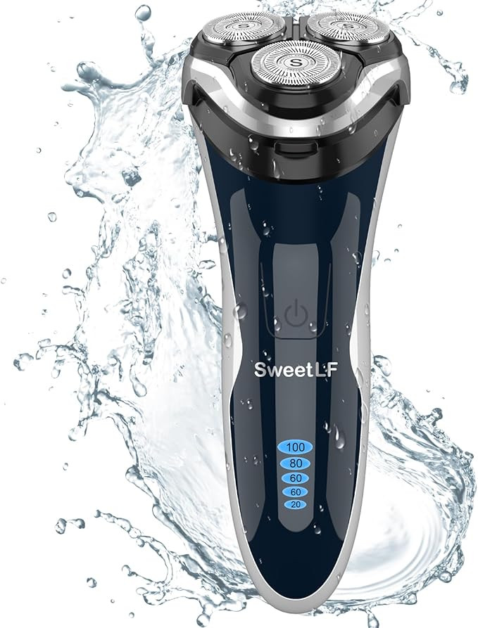 Electric Razor for Men, SweetLF Electric Shaver 100% Waterproof/Rechargeable/Cord and Cordless Fl... | Amazon (US)