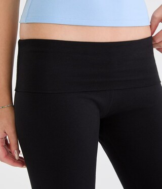 Mid-Rise Fold-Over Bootcut Pants | Aeropostale