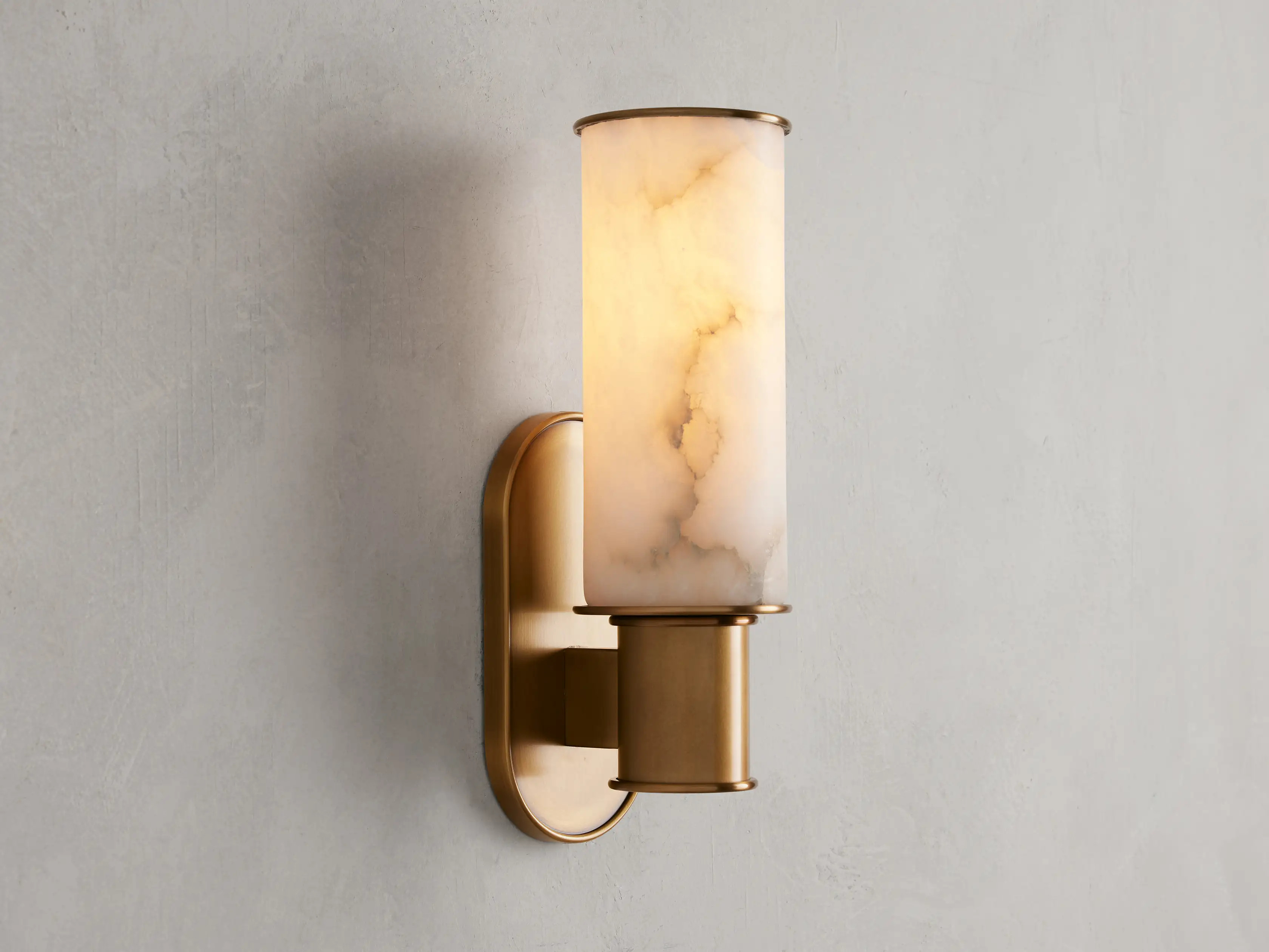 Harlin Wall Sconce in Alabaster | Arhaus