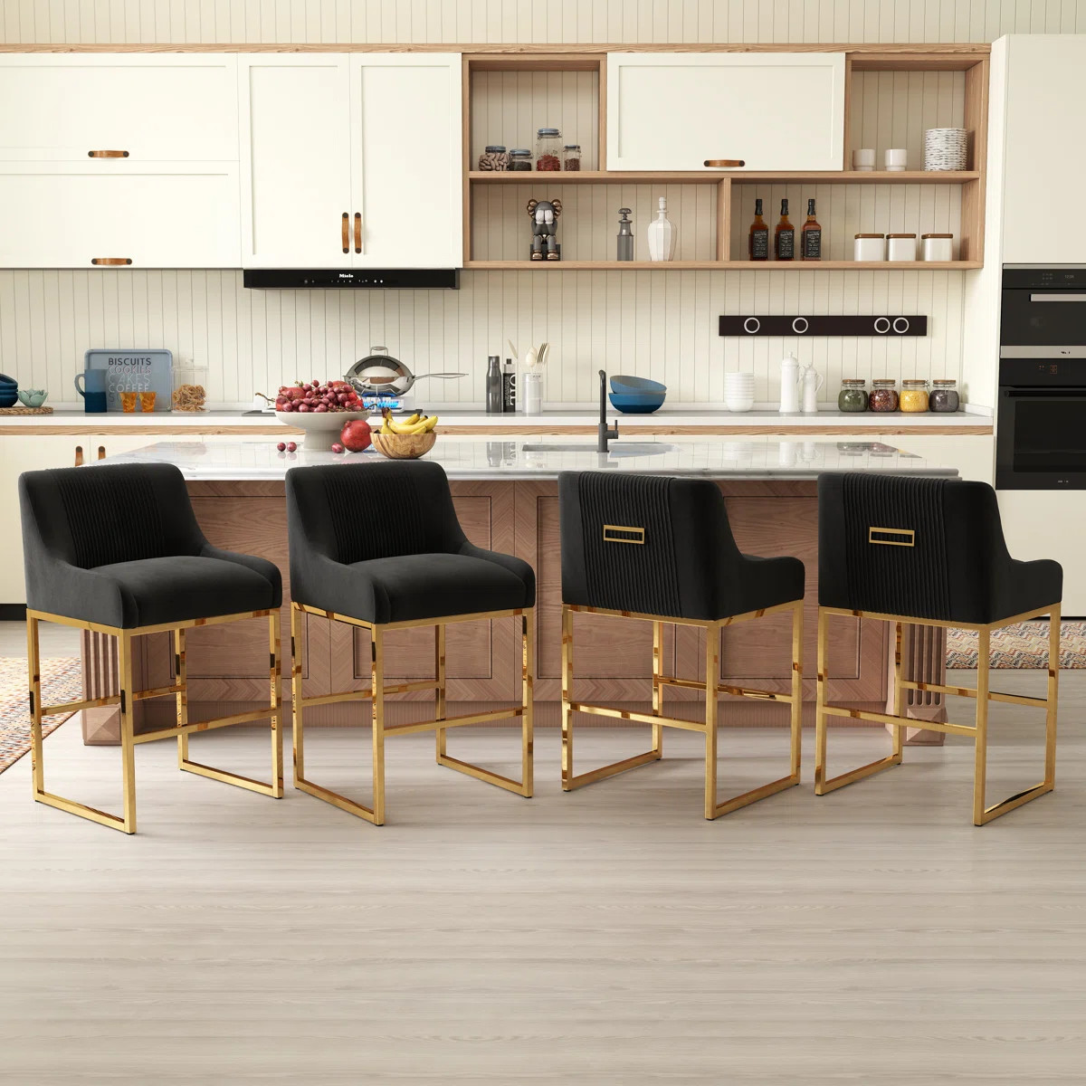 Zanthia Upholstered Counter Stool | Wayfair North America