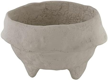 Santa Barbara Design Studio Pure Design Paper Mache Footed Decorative Bowl, Small, Grey | Amazon (US)