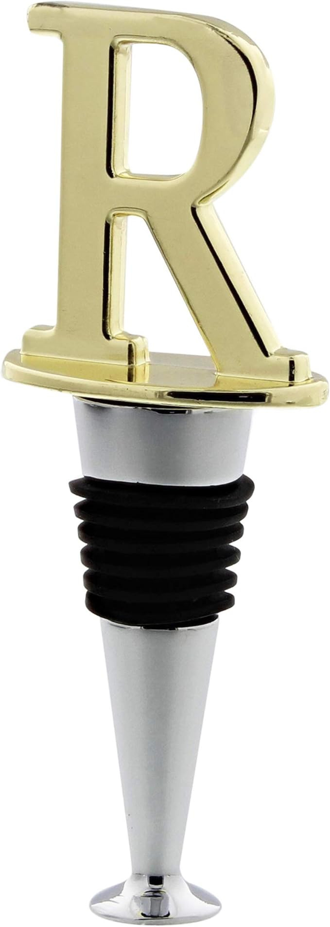 Bottle Wine Stopper Top Closer Seal with Monogrammed Letter “R” in Brass - Reusable Wine Cork... | Amazon (US)