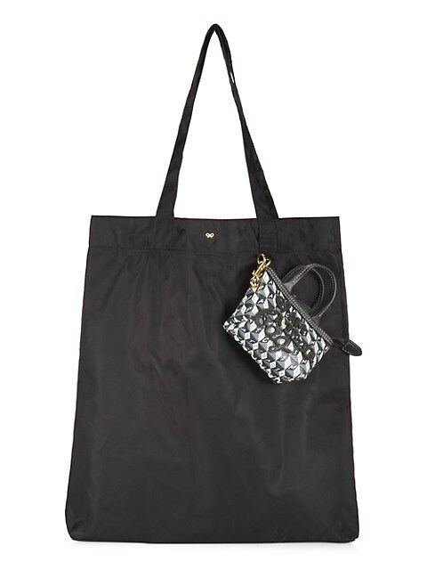 I Am A Plastic Bag Nylon &amp; Canvas Charm Shopper | Saks Fifth Avenue