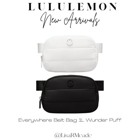 Lululemon belt bag - new arrival - gift idea - lulu - puffer bag

#LTKfindsunder100 #LTKGiftGuide