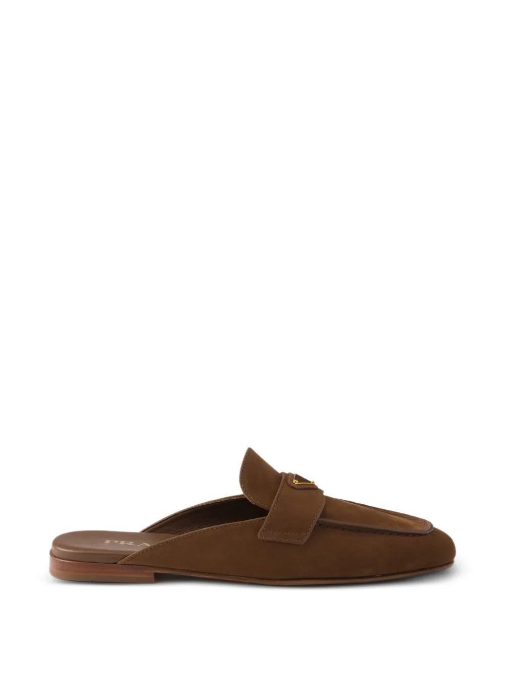 Prada nubuck mules - Brown | Farfetch Global