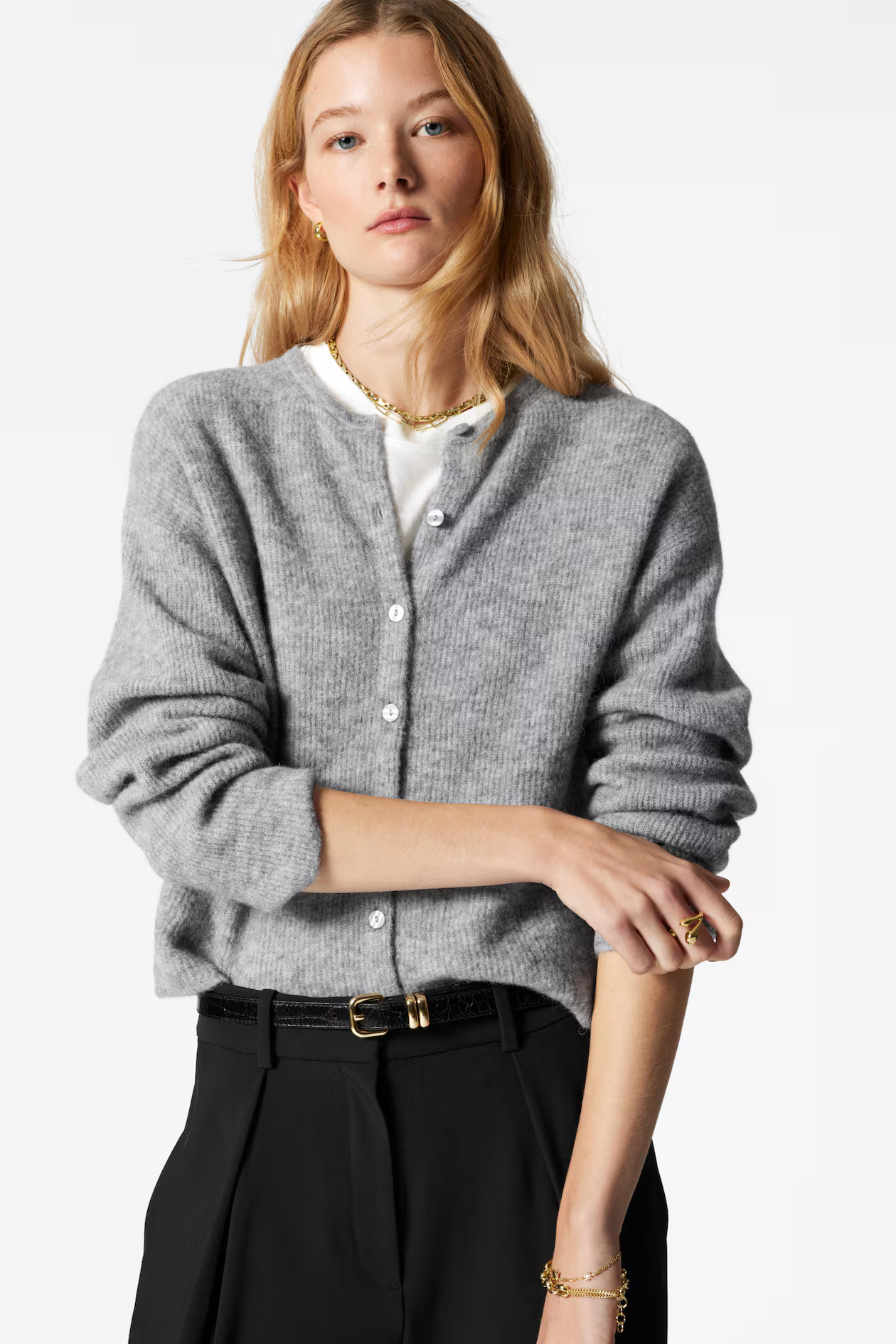 Strickjacke aus Alpaka-Mix | H&M (DE, AT, CH, NL, FI)