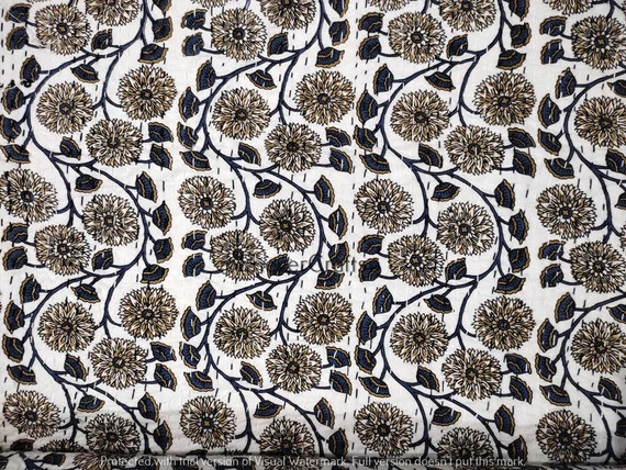 Indian Cotton Kantha Quilt Bedding Throw Sofa Coverlet | Etsy | Etsy (US)