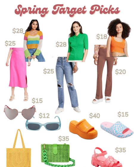 I love these bright spring women’s clothing picks from Target! I swear, Target go-to for trying out trendy pieces at an affordable price. These are my favorite dopamine & y2k inspired pieces for next season!

#LTKSeasonal #LTKunder100 #LTKunder50