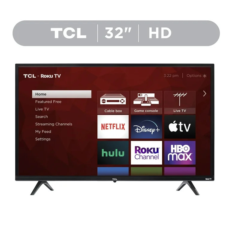 TCL 32” Class S3 (32S331) 720p HD LED Smart TV with Roku TV - Walmart.com | Walmart (US)