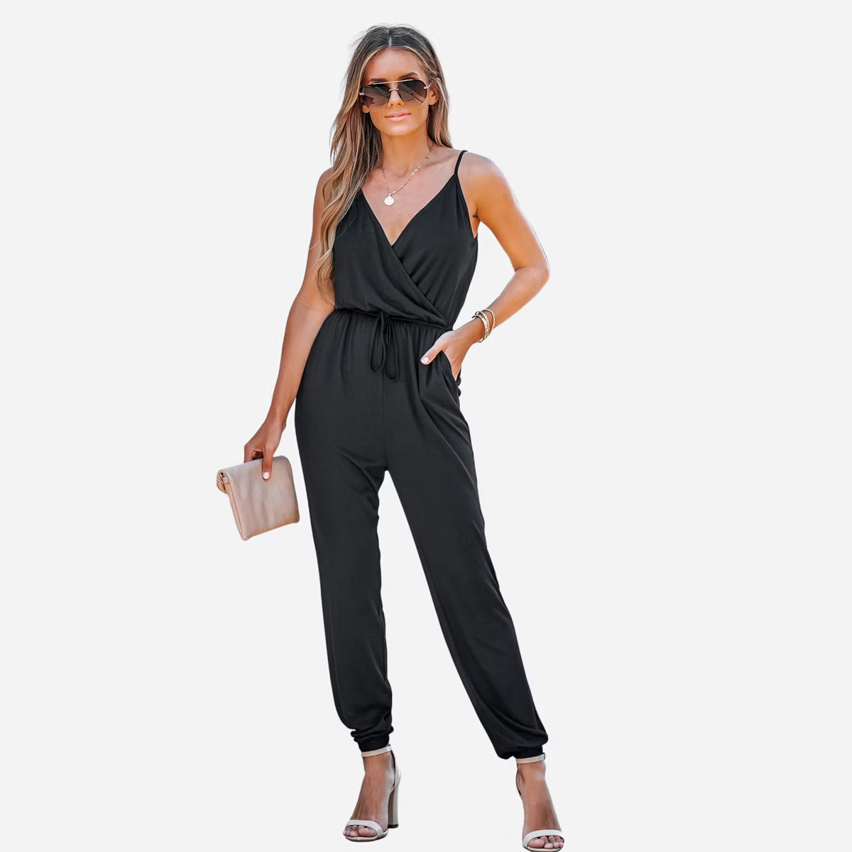Women's Drawstring Jogger Jumpsuit - Cupshe | Target