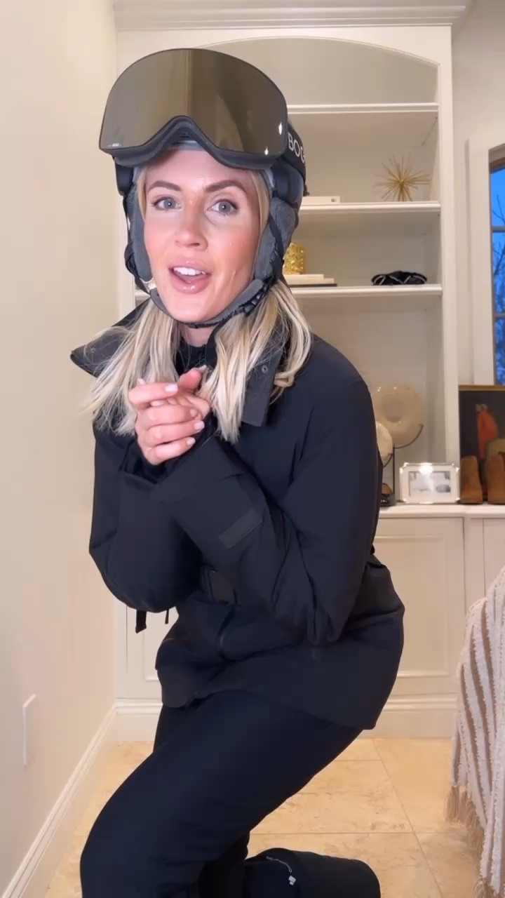 What I wear skiing. The jacket runs TTS. I am in the small. The pants run small, size up a full size. 

Ski jacket
Ski outfit
Ski pants 
Goggles 
Ski helmet

#LTKStyleTip #LTKSeasonal #LTKActive