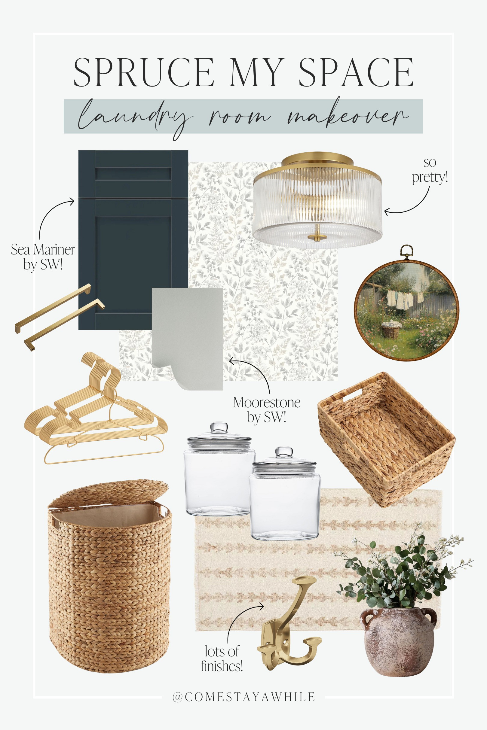 Welcome back to Spruce My Space! A series where I take pictures of your space and design them as if they were mine! 

Laundry Design | Laundry Room Decor | Interior Design | Home Decor 

Come Stay Awhile, Spruce My Space, Amanda Vernaci 

 #LTKHome