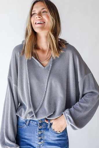 Stay In Corded Hoodie | Dress Up