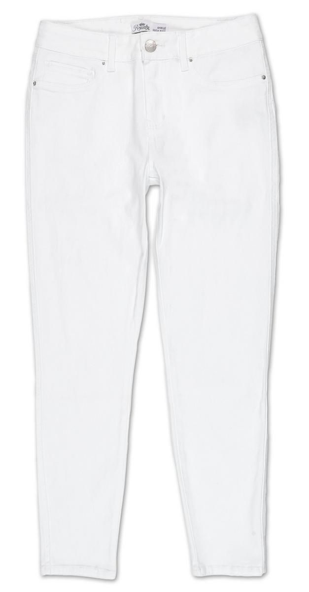 Women's High Rise Ankle Jeans - White-White-1092136501010   | Burkes Outlet | bealls