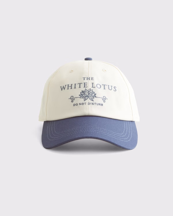 Women's The White Lotus Graphic Baseball Hat | Women's Accessories | Abercrombie.com | Abercrombie & Fitch (US)
