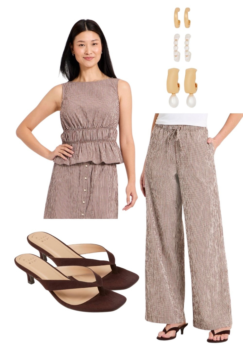 Chocolate brown gingham matching set on sale!

#LTKSaleAlert #LTKFestival #LTKootd