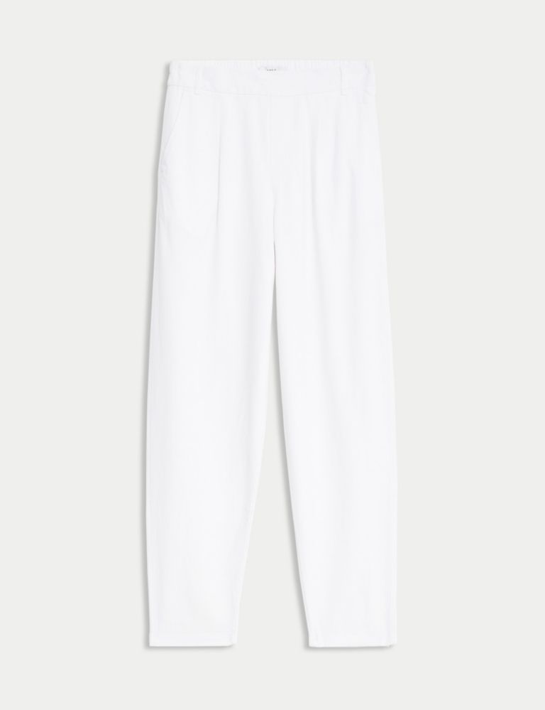 Linen Rich Tapered Trousers | Marks & Spencer (UK)