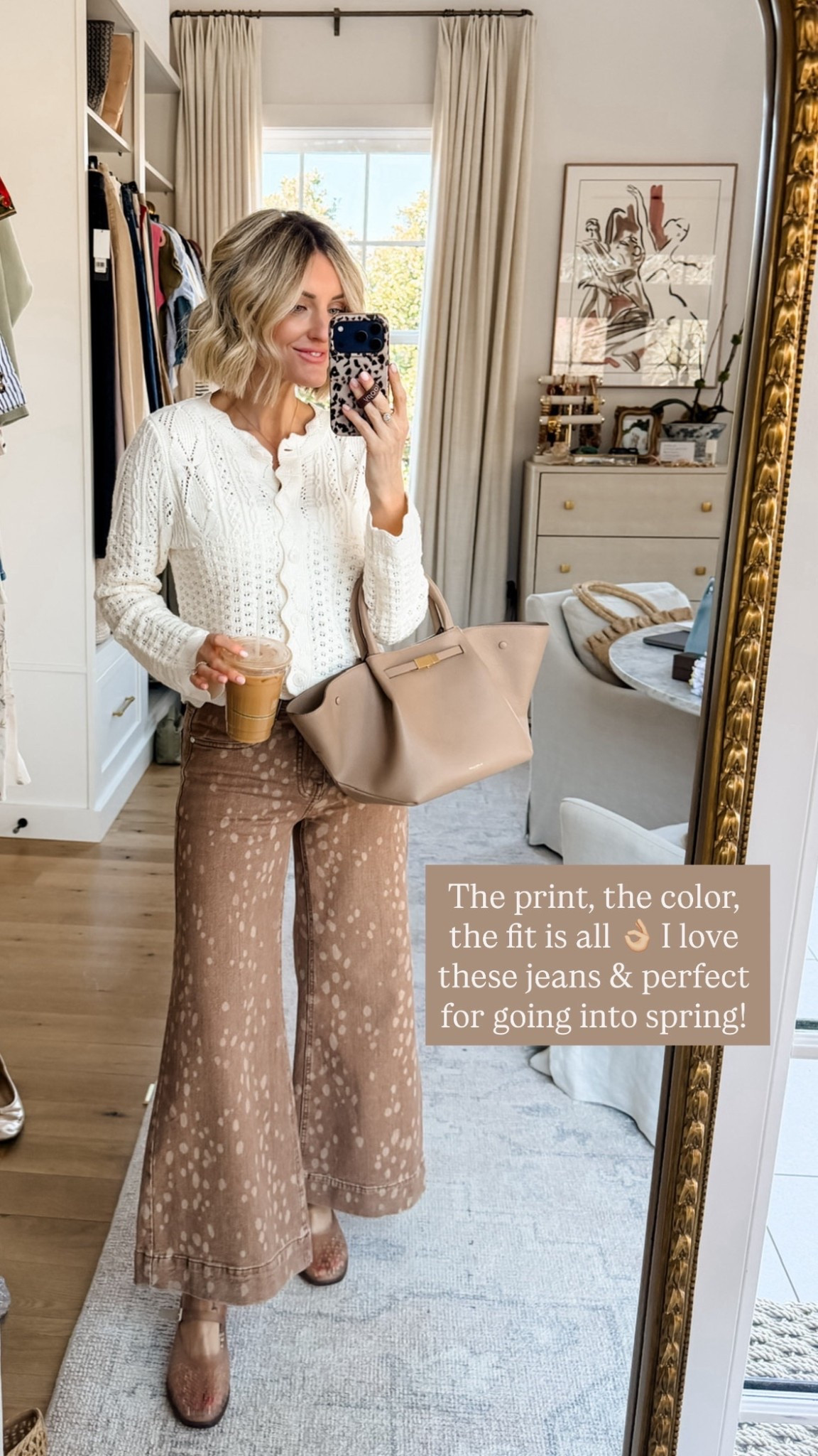 I have been wearing this cream cardigan on repeat! It’s the perfect layer for spring! And, I’m loving printed pants! It’s a neutral print that you will be able to wear a lot! Wearing S/26!

Loverly Grey, spring outfit, Anthropologie, Target, spring workwear 

#LTKSeasonal