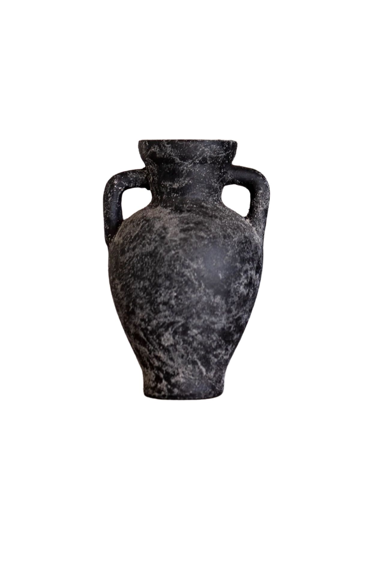 Lesbos Black Urn Vase With Handle Small | Luxe B Co