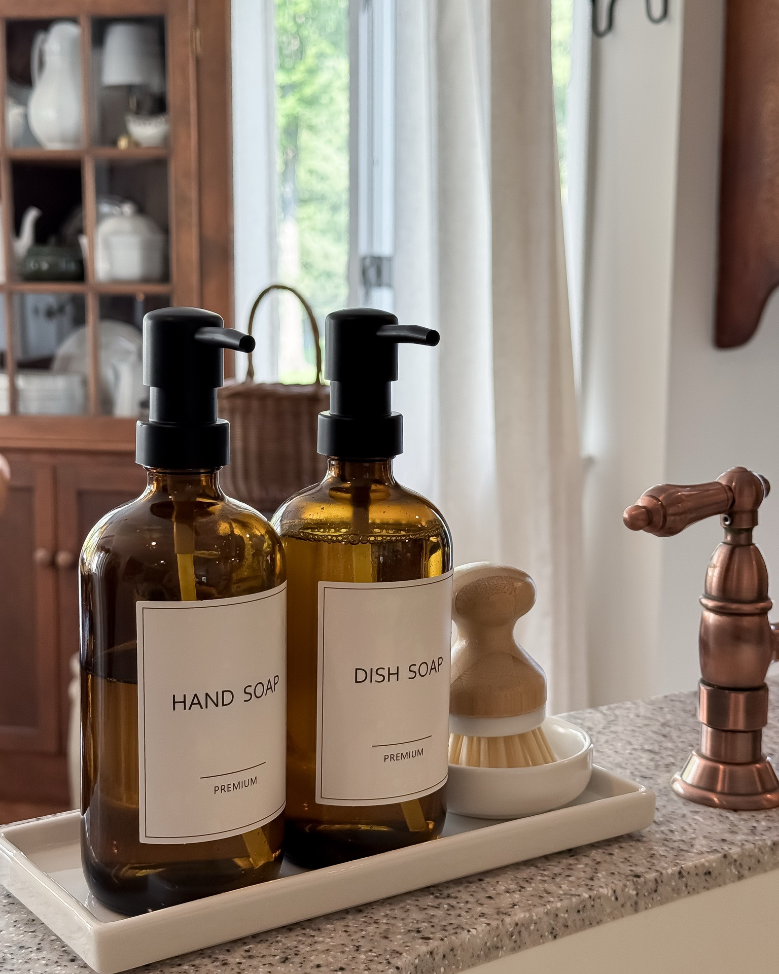 A Stylish Sink-Side Upgrade
I have this set in several spaces in my home, white + gold in my bathroom and amber + black in my kitchen. Such a pretty way to keep everything neat and pulled together!

#LTKHome