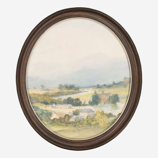 Dreamy Field Oval Wall Art 35x30cm | TK Maxx
