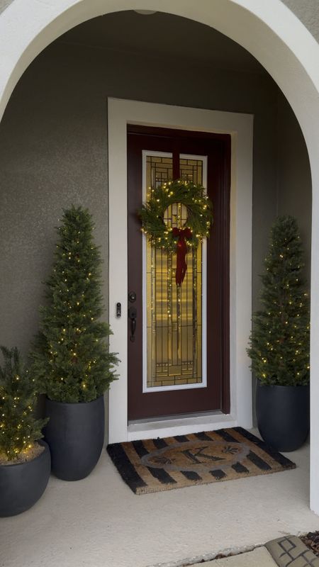 Holiday front porch styling! Obsessed with these trees! They are so realistic!


Nearly natural tree, Christmas tree, holiday tree, UV safe tree, cedar tree, charcoal planter, red velvet ribbon


#LTKHoliday #LTKhome #LTKsalealert