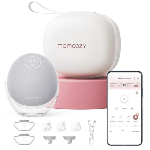 Momcozy Breast Pump Hands-Free Upgraded Mobile Flow M9 24mm, 1Pc Cozy Gray | Amazon (US)